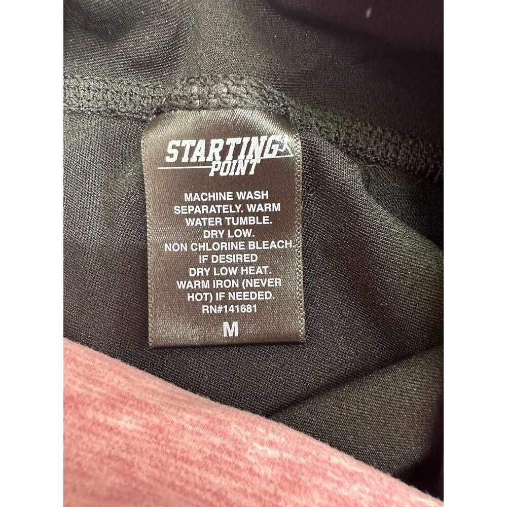 Starting Point Womens Leggings Size Medium Black Pink Waist Media Pocket - Picture 3 of 10